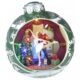 Decoratiune Craciun muzicala, glob de brad cu balerina, LED multicolor, 3xAA, 30.5x26.5 cm