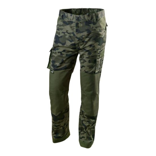 11763536_PRODUCT.jpg Pantaloni de lucru, camuflaj, model Camo, marimea L/52, NEO - imagine 1