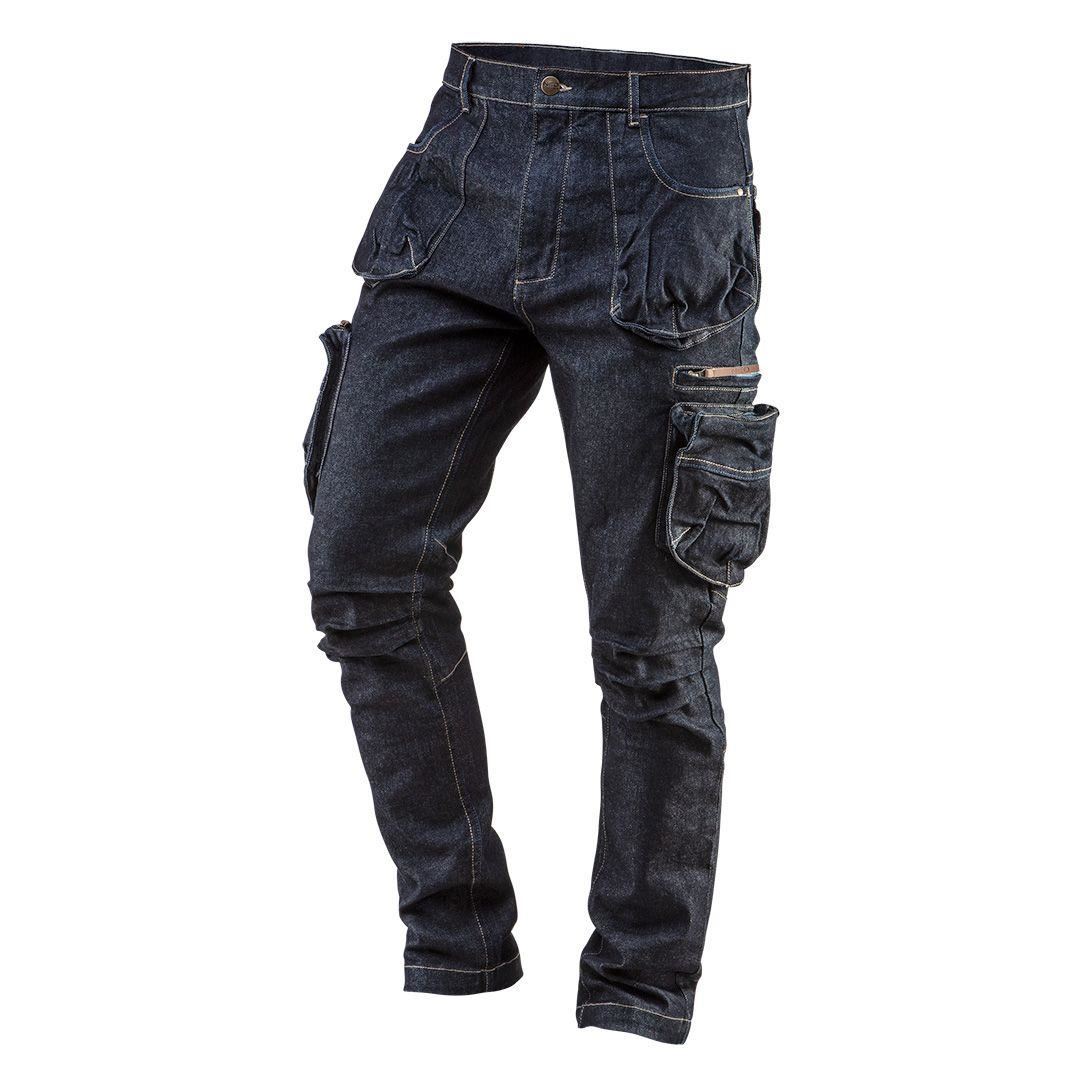 11763576_big.jpg Pantaloni de lucru tip blugi cu 5 buzunare, model Denim, marimea L/52, NEO - imagine 1