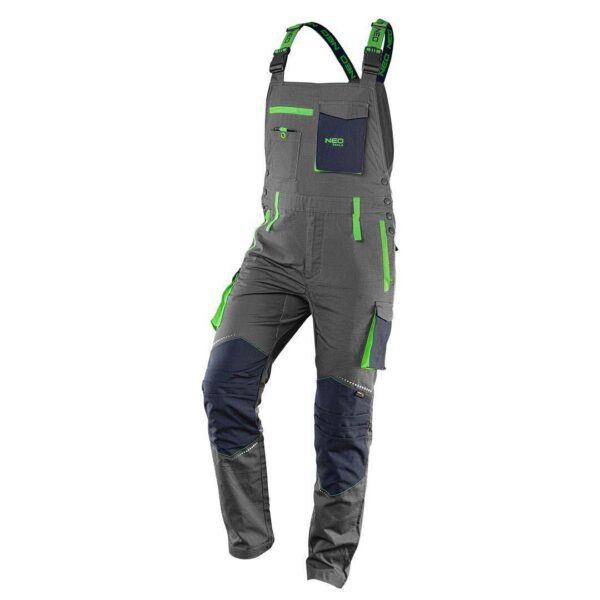 Pantaloni de lucru cu pieptar, salopeta, model Premium, bumbac, marimea XS/46, NEO - imagine 1