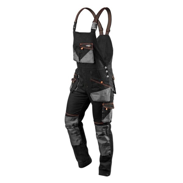 Pantaloni de lucru cu pieptar, salopeta, slim fit, model HD, marimea XL/54, NEO - imagine 1