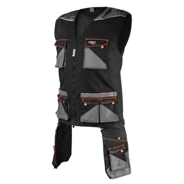 Vesta de lucru slim fit, buzunare suplimentare, model HD, marimea S/48, NEO - imagine 2