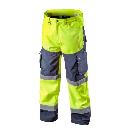 11763944_PRODUCT.jpg Pantaloni de lucru, reflectorizanti, impermeabili, galben, model Visibility, marimea XXL/58, NEO - imagine 1