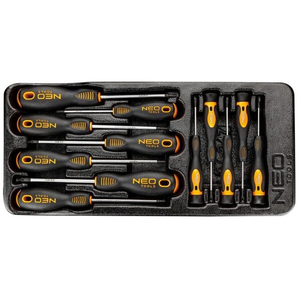 11764202_big.jpg Set surubelnite combinate, pentru dulap mobil, 12 piese, NEO - imagine 1