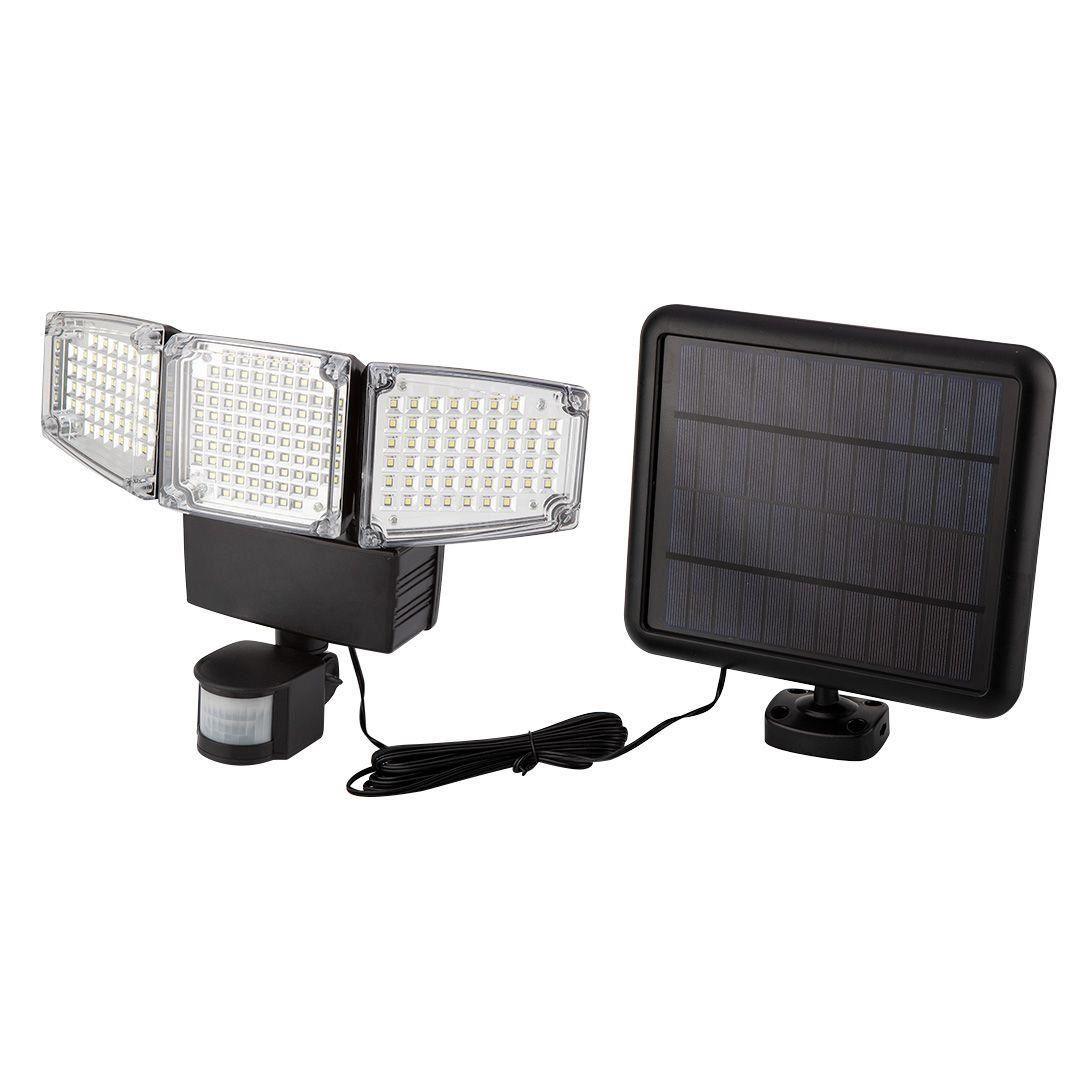11764425_big.jpg Lampa solara de perete, LED, senzor miscare, 2 moduri iluminare, 10 W, 1000 lm, IP65, NEO - imagine 1