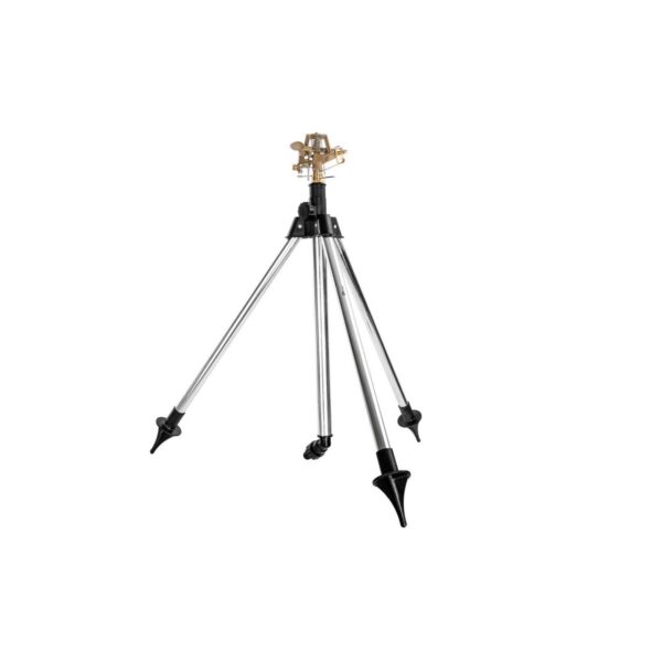 Aspersor pulsatoriu, cu trepied telescopic 565/890 mm, metalic, 113-490 mp, Richmann  - imagine 1