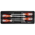 Set surubelnite late si cruce, sertar TIP A (385x150 mm) pentru dulap mobil, PH2-3, 6-8 mm, 150 mm, 4 buc, RICHMANN EXCLUSIVE