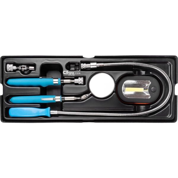 Set unelte magnetice pentru inspectie auto, sertar TIP A (385x150 mm) pentru dulap mobil, 6 elemnte, RICHMANN - imagine 1