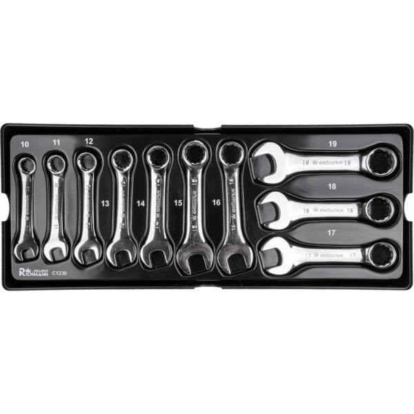 Set chei combinate scurte, sertar TIP A (385x150 mm) pentru dulap mobil, 10-19 mm, 10 buc, RICHMANN EXCLUSIVE - imagine 1