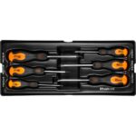 Set surubelnite late si cruce, sertar TIP A (385x150 mm) pentru dulap mobil, PH0-2, 3-6 mm, 75-100 mm, 6 buc, RICHMANN
