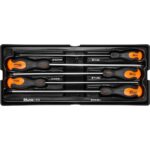 Set surubelnite lungi, late si cruce, sertar TIP A (385x150 mm) pentru dulap mobil, PH0-2, 4-6 mm, 250 mm, 5 buc, RICHMANN