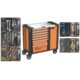 Dulap mobil pentru unelte, 7 sertare + spatiu lateral cu usa, 970x927x465 mm, contine 14 seturi de unelte, 268 elemente, RICHMANN EXCLUSIVE