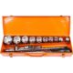 Set/trusa chei tubulare, 3/4", 14 piese, 22-50 mm, Richmann Exclusive