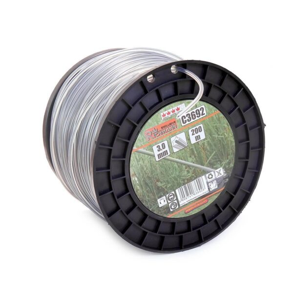 Fir rezerva cositoare, trimmer cu insertie metalica,​​​​​​​ DUO, 2.4 mm x 262 m, Richmann Exclusive - imagine 1