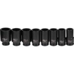Chei tubulare de impact, lungi, 3/4", set 8 buc, 24-41 mm, Richmann Exclusive