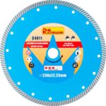 Disc diamantat turbo, beton, taiere umeda si uscata, 230 mm/22.23 mm, Richmann