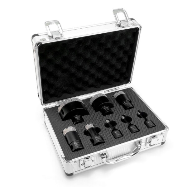 Carote diamantate, vacuum brazed, M14, set 8 buc, 6-68 mm, Richmann Exclusive - imagine 1