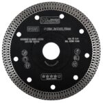 Disc diamantat turbo subtire, ceramica, taiere umeda si uscata, 125 mm/22.23 mm, Richmann Exclusive