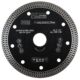 Disc diamantat turbo subtire, ceramica, taiere umeda si uscata, 125 mm/22.23 mm, Richmann Exclusive