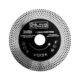 Disc diamantat turbo subtire, dublu segmentat, placi ceramice, taiere umeda si uscata, 125x22.23x1.3 mm, Richmann Exclusive