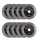 Disc diamantat turbo subtire, dublu segmentate, placi ceramice, taiere umeda si uscata, set 10 buc, 125x22.23x1.3 mm, Richmann Exclusive