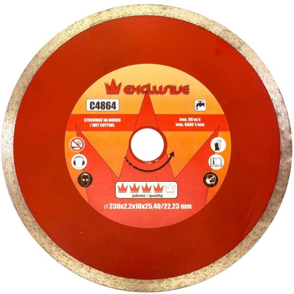 11765393_big.jpg Disc diamantat, placi ceramice, taiere umeda, 230 mm/25.4 mm, Richmann Exclusive - imagine 1