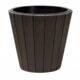 Ghiveci decorativ de flori, rotund, maro, 40/54 L, 48.8x45.7 cm, Woode