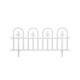 Gard de gradina decorativ, plastic alb, set 4 buc, 60x30.5 cm