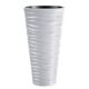 Ghiveci decorativ de flori, rotund, inalt, alb, 39x75 cm, Sand Slim