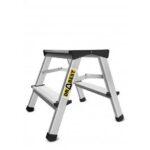 Scara aluminiu, 2 tronsoane, 1 treapta, platforma, max 125 kg, 0.44 m, Drabest