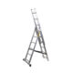 Scara aluminiu, 3 tronsoane, 6 trepte, max 150 kg, 3.71 m, Drabest