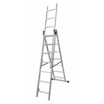 Scara aluminiu, 3 tronsoane, 7 trepte, max 150 kg, 4.23 m, Drabest