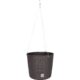 Ghiveci decorativ cu lant, rotund, maro, 25.6x21.9 cm, Rato Round WS