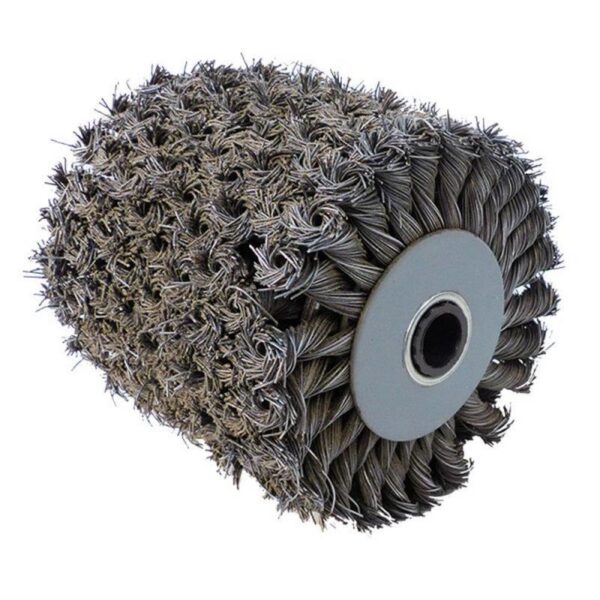 Perie pentru slefuitor, suprafete dure, sarma fir rasucit, 120x100 mm, Far Tools - imagine 1