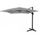 Umbrela gradina/terasa, cu articulatie, gri, 250x250 cm, Roma