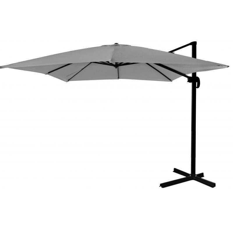 11767487_big.jpg Umbrela gradina/terasa, cu articulatie, gri, 250x250 cm, Roma - imagine 1