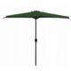 Umbrela balcon/terasa, semirotunda, verde, 270 cm