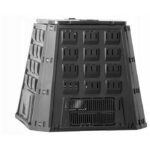 Compostor de gradina, 420 L, negru, Evogreen