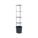 Ghiveci decorativ pentru rosii, rotund, antracit, 39.2x31.5x153 cm, Tomato Grower