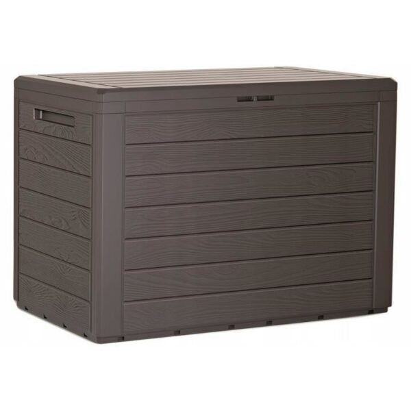 Lada depozitare de gradina, maro inchis, 78x44x55 cm, Woodebox - imagine 1