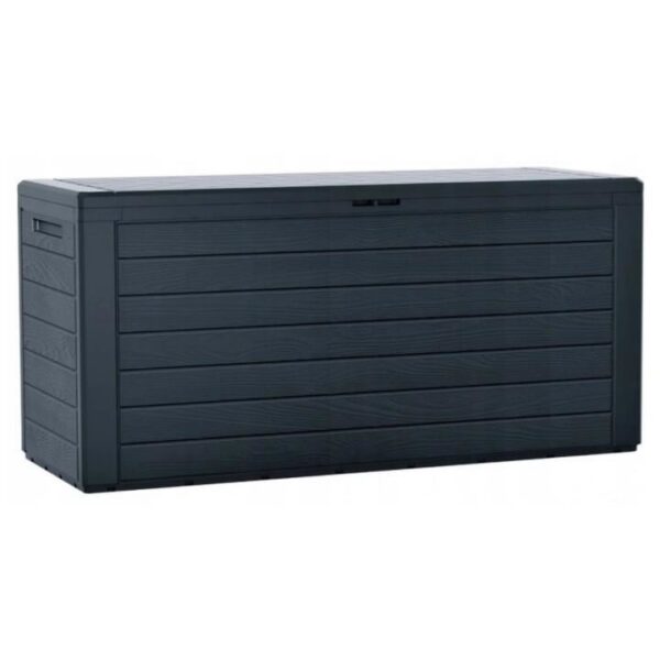 Lada depozitare de gradina, antracit, 116x44x55 cm, Woodenbox - imagine 1