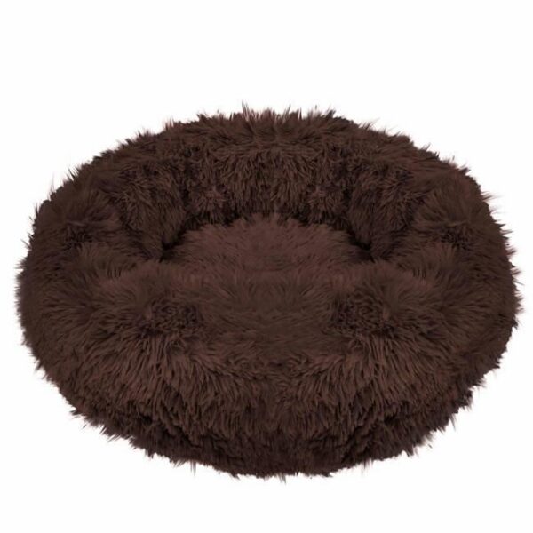 Culcus moale, pentru caine/pisica, maro, 60 cm - imagine 1