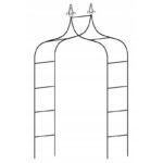 Arcada metalica, pergola, pentru gradina, ascutita, 150x37x240 cm