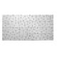 Panou decorativ, PVC, model mozaic, nuante gri si alb, 96x48.5cm