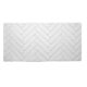 Panou decorativ, PVC, model zig-zag 3D, alb, 96x48.5cm