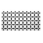 Panou decorativ, PVC, model marmura, abstract, alb si negru, 96x48.5cm