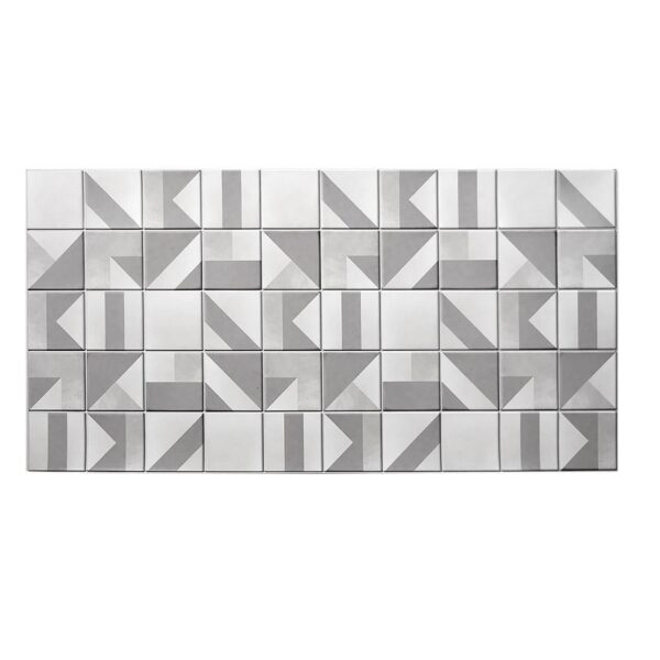 11769072_big.jpg Panou decorativ, PVC, model marmura, geometric, alb si gri, 96x48.5cm - imagine 1