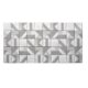 Panou decorativ, PVC, model marmura, geometric, alb si gri, 96x48.5cm