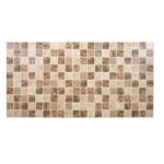 Panou decorativ, PVC, model mozaic, nuante maro murdar, 96x48.5cm