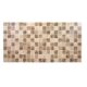 Panou decorativ, PVC, model mozaic, nuante maro murdar, 96x48.5cm